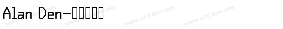 Alan Den字体转换
